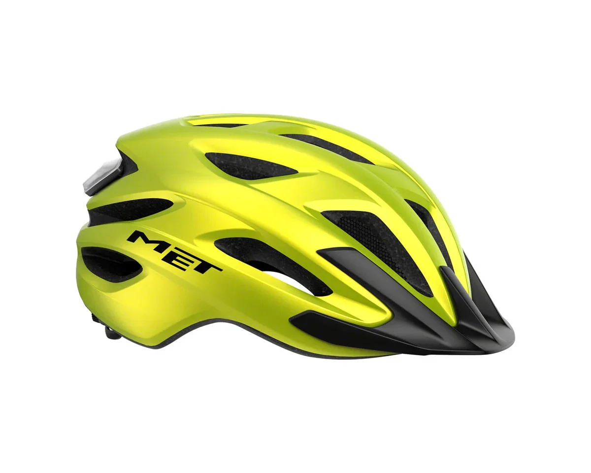 Met Crossover MIPS Helmet (Lime Yellow Metallic Matte) (Universal Adult)